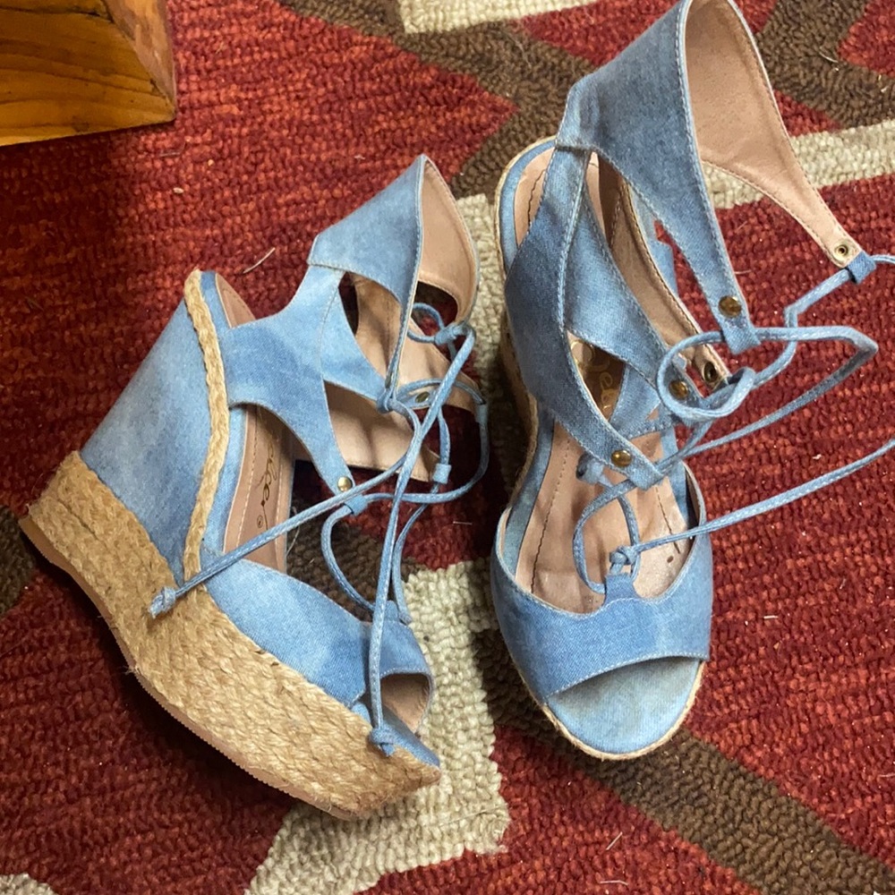 Sergio Selzer Denim Wedges